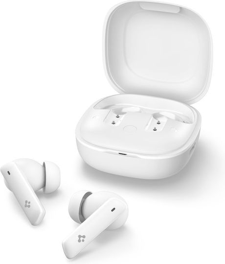 Spigen SA2402 ANC Pro In-ear Bluetooth Handsfree Earphones with Charging Case White view 2