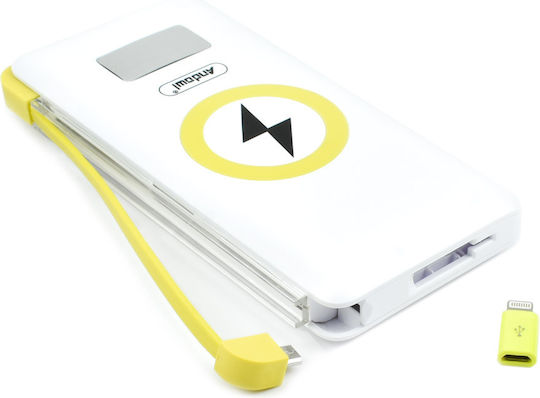 Andowl Qcd0815 Power Bank 15000mAh 18W with USB-C Port White view 2