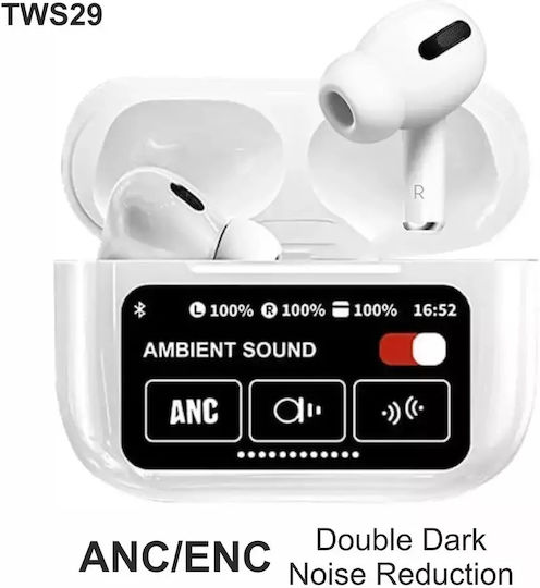 TWS29 In-ear Bluetooth Handsfree Earphones with Charging Case White view 1