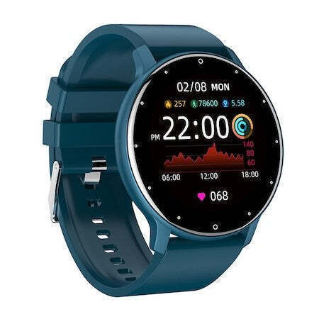 ZL02D Aluminium 45mm Smartwatch with Heart Rate Monitor (Blue) view 4