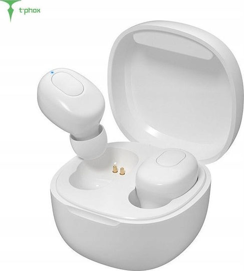 T-Phox B21 In-ear Bluetooth Handsfree Earphones with Charging Case White view 1