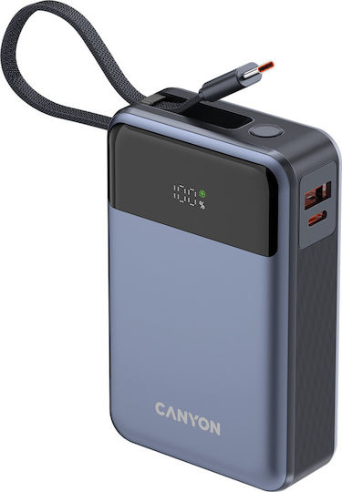 Canyon OnPower PB-600 20000mAh 65W with USB-A Port and USB-C Port Power Delivery Dark Gray
