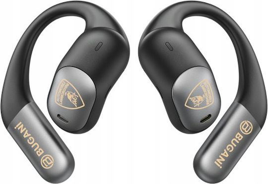 Bugani B15 Open Ear Bluetooth Handsfree Headphones with Sweat Resistance and Charging Case Black view 3