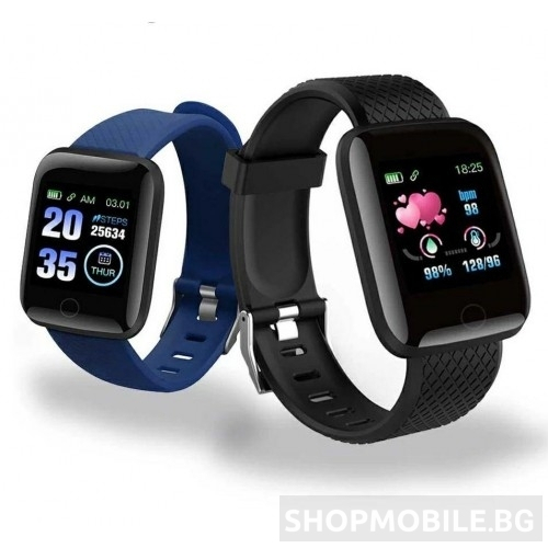 ID116 plus Smartwatch with Heart Rate Monitor (Green) view 2