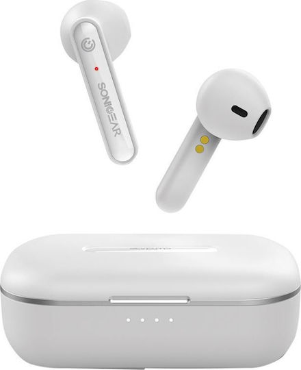 Sonic Gear TWS1 Earbud Bluetooth Handsfree Earphones with Charging Case White view 1