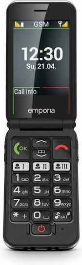 Emporia V228 Dual SIM Mobile Phone with Big Buttons Black view 1