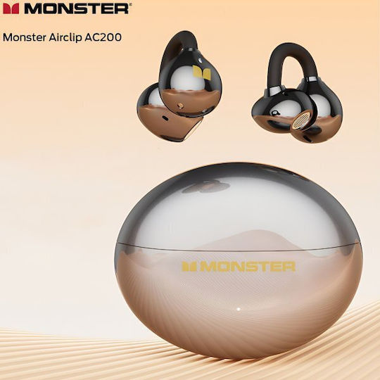 Monster Airclip AC200 Open Ear Bluetooth Handsfree Headphones with Charging Case Black view 2