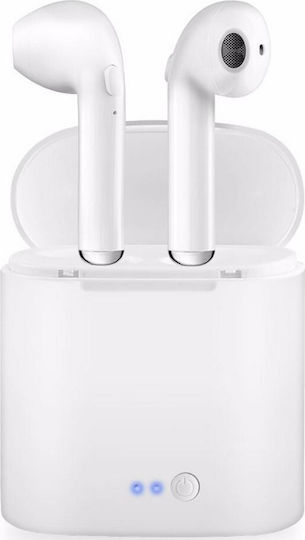 TWS i7s Earbud Bluetooth Handsfree Earphones with Charging Case White view 4