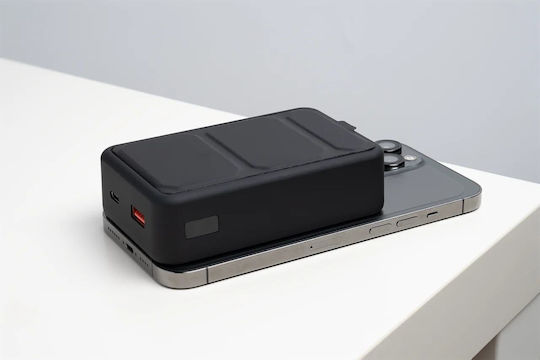 XtremeMac ΧWΗ-ΡΜS3-13 MagSafe Power Bank 20000mAh 20W with USB-A Port and USB-C Port Black view 5