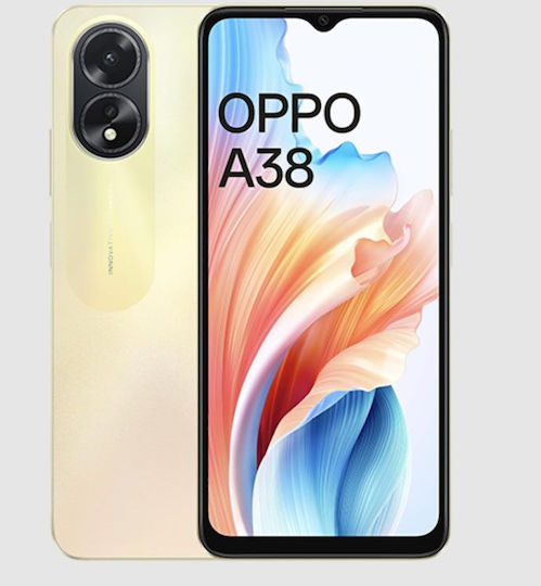 Oppo A38 Dual SIM (4GB/128GB) Glowing Gold view 4
