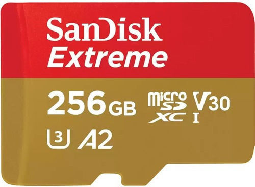 Sandisk Extreme for Mobile Gaming microSDXC 256GB U3 V30 A2 UHS-I 190MB/s with Adapter view 2