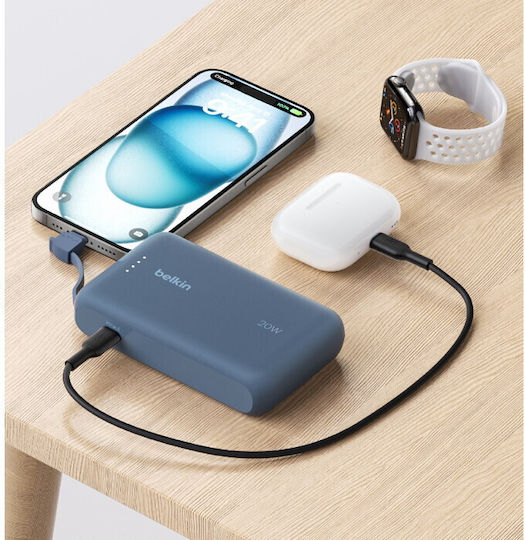 Belkin BoostCharge Power Bank 10000mAh 20W Blue view 6