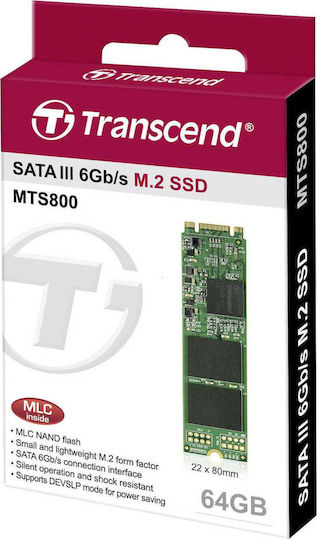 Transcend MTS800S SSD 64GB M.2 with SATA III Connection προβολή 4