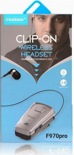 Fineblue F970 Pro In-ear Bluetooth Handsfree Earphone Lapel White vy 5