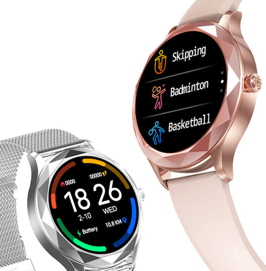 Pacific 27-4 50mm Smartwatch with Heart Rate Monitor (Rose Gold) view 6