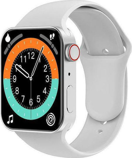 T100 Plus Smartwatch with Heart Rate Monitor (Silver) view 1