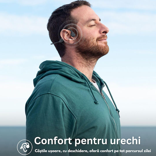 Wireless Bluetooth Audio Earbuds Sport Visionhub Bone Conduction Waterproof RGB Light Microphone Ultra Lightweight 34g 500mAh Battery 15 Hours Suitable For Sports vue 2