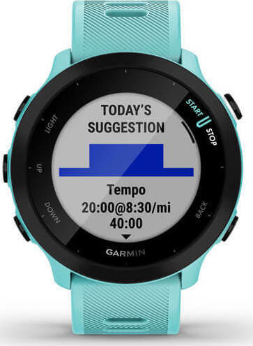 Garmin Forerunner 55 42mm Waterproof Smartwatch with Heart Rate Monitor (Aqua) view 4
