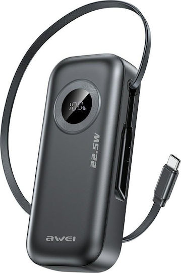 Awei PA-9 Power Bank 10000mAh 22.5W Black view 1