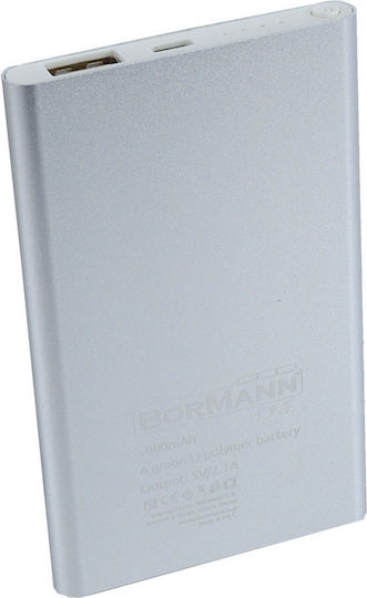 Bormann BBC5001 Power Bank 5000mAh with USB-A Port Silver view 1