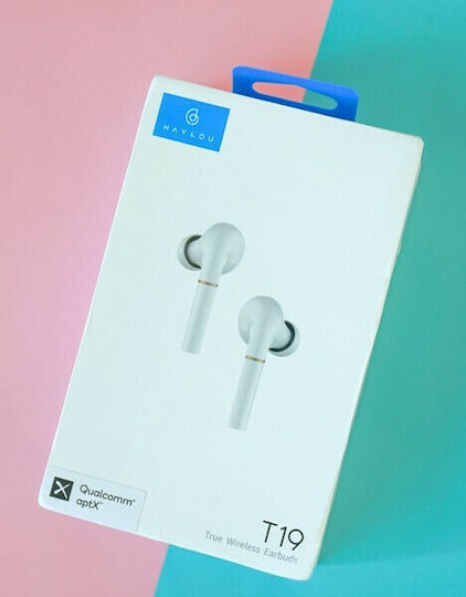 Haylou T19 In-ear Bluetooth Handsfree Earphones with Charging Case White view 7