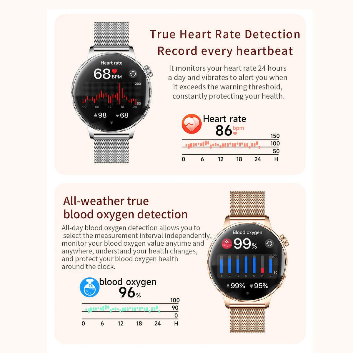 Smartwatch Microwear I220 Silver Steel view 7