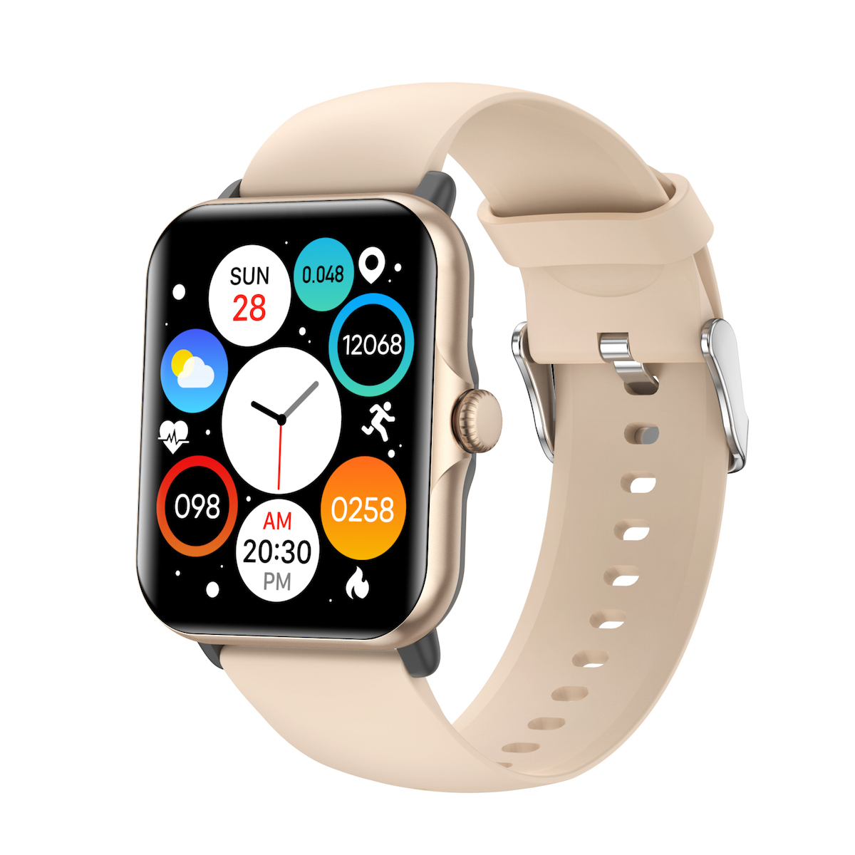 ISP LikeSmart Nexus Fit Aluminium Smartwatch with Heart Rate Monitor (Nexus Gold) view 6