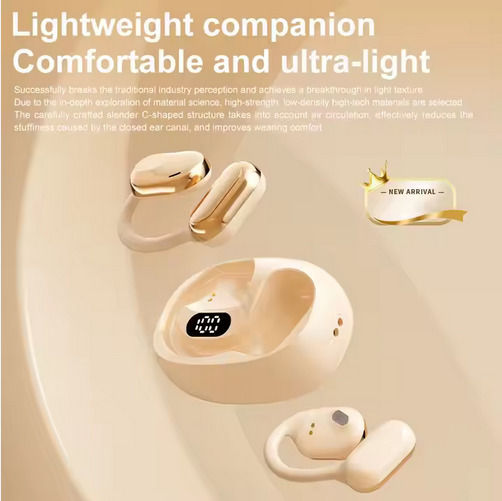 XS18 Open Ear Bluetooth Handsfree Earphone with Charging Case Black view 5