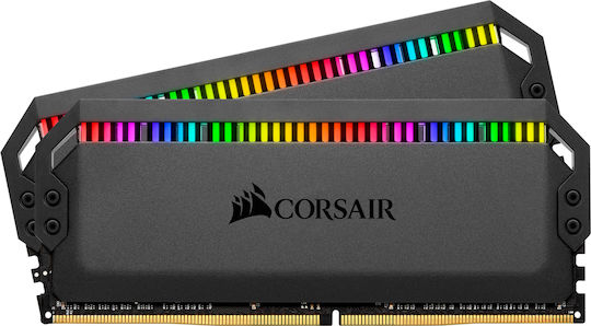Corsair Dominator Platinum RGB DDR4 16GB RAM with 2x8GB Modules and Speed 3200 for Desktop CMT16GX4M2Z3200C16