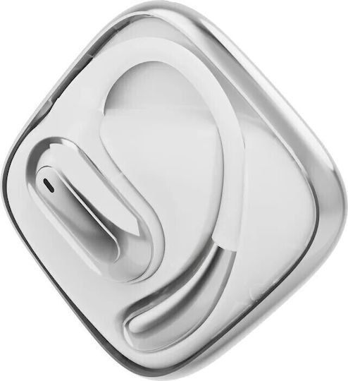 Gembird OWS-01-W Open Ear Bluetooth Handsfree Earphones with Charging Case White view 1
