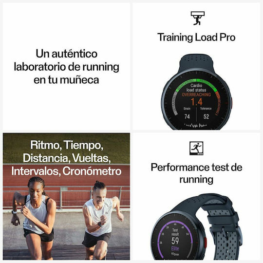 Polar Pacer Pro 45mm Smartwatch with Heart Rate Monitor (Midnight Blue) view 4