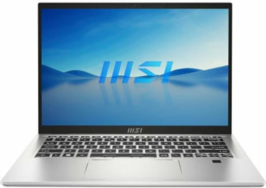 MSI Prestige 14 H B13UCX-477ES 14" FHD+ (i7-13620H/16GB/1TB SSD/GeForce RTX 2050/W11 Home) Urban Silver (ES Keyboard) view 1