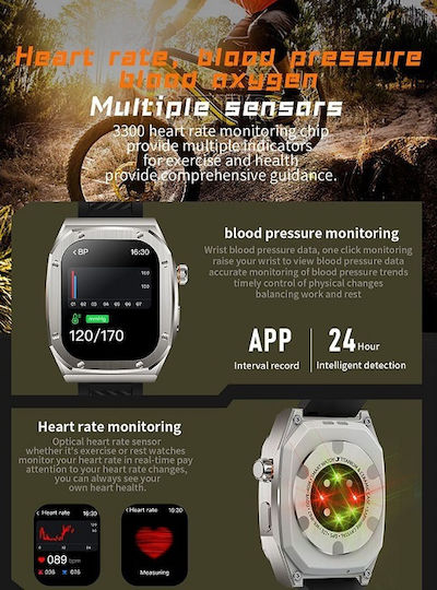 Z79 Max Smartwatch with Heart Rate Monitor (Gray) vue 3