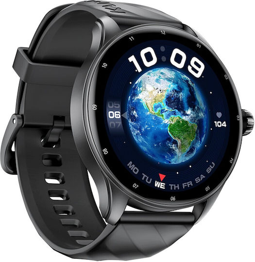 Kumi GW5 Pro Smartwatch with SIM and Heart Rate Monitor (Black) view 2