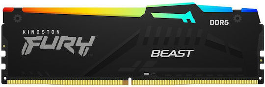 Kingston FURY Beast RGB DDR5 32GB RAM with 2x16GB Modules and Speed 6400 for Desktop KF564C32BBEAK2-32 view 5