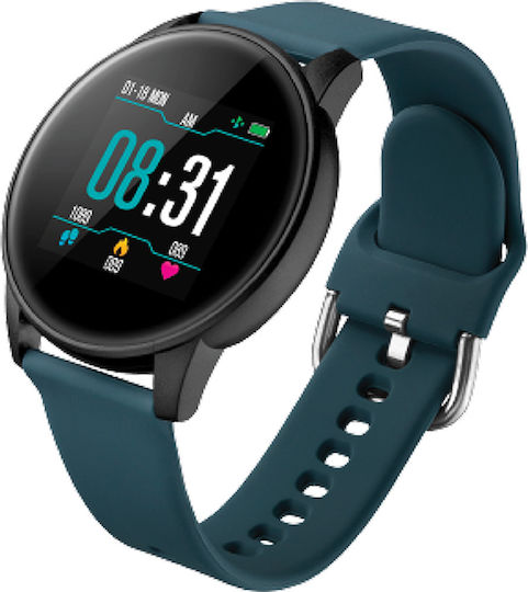 DAS.4 SG60 44mm Smartwatch with Heart Rate Monitor (Black / Blue) view 2