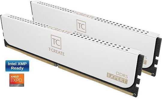 TeamGroup T-Create Expert DDR5 32GB RAM with 2x16GB Modules and Speed 6000 for Desktop CTCWD532G6000HC30DC01