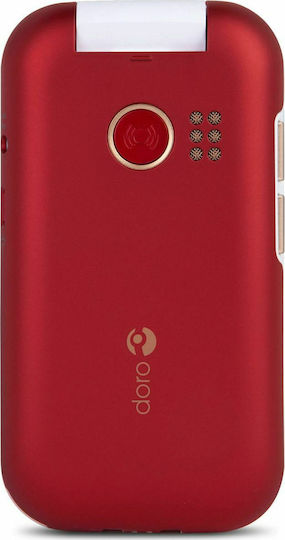 Doro 6060 Single SIM Mobile with Large Buttons Red view 4