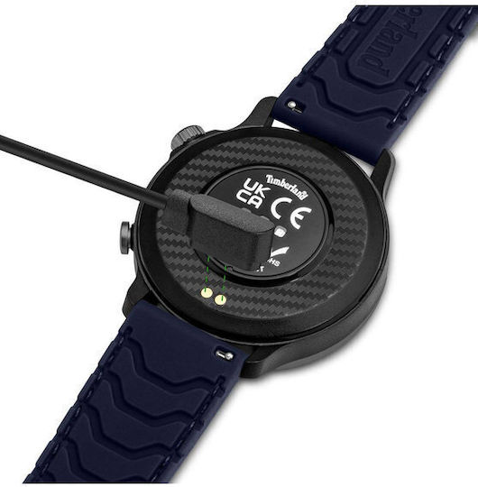 Timberland Digital Watch Battery with Blue Rubber Strap view 5