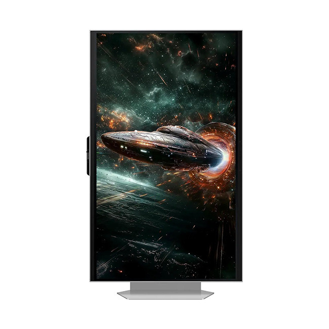 Samsung Odyssey 3D G90XF IPS HDR Gaming Monitor 27" 4K 3840x2160 165Hz with 1ms GTG Response Time Silver view 4