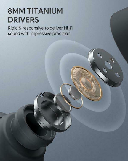 Aukey EP-N7 In-ear Bluetooth Handsfree Earphones with Sweat Resistance and Charging Case Black vue 5