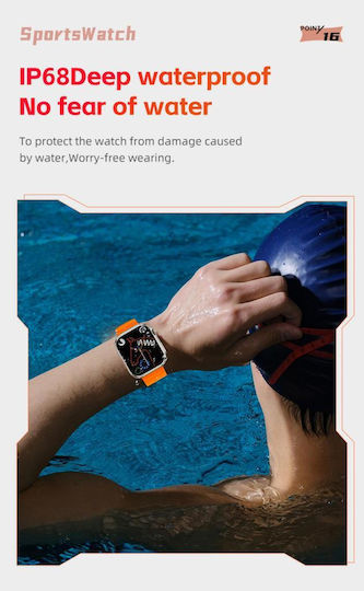 XO M8 Pro Smartwatch with Heart Rate Monitor (Yellow) view 2