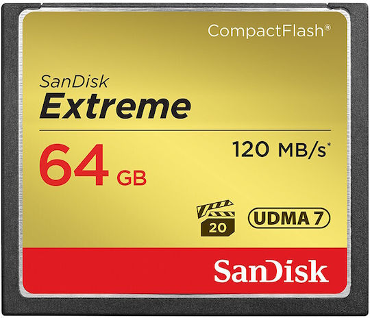 Sandisk Extreme CompactFlash 64GB view 1