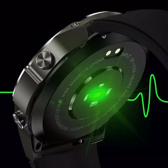 Nubi DM50 Smartwatch with Heart Rate Monitor (Black) view 9