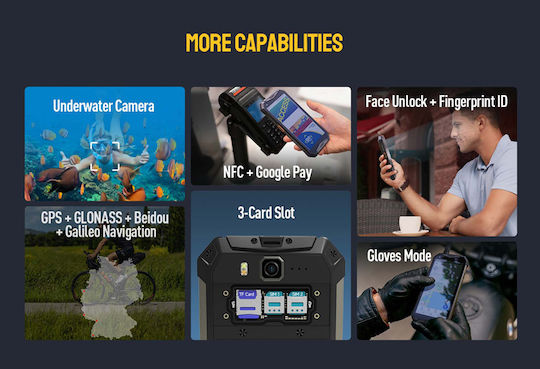 Ulefone Armor 20WT Dual SIM (12GB/256GB) Resistant Smartphone Black view 5
