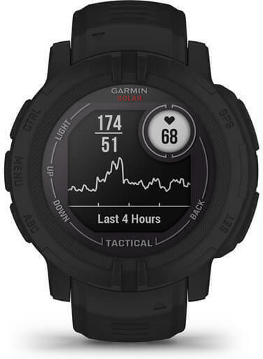 Garmin Instinct 2 Solar Tactical Edition 45mm Waterproof Smartwatch with Heart Rate Monitor (Black) view 4