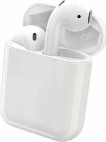 TWS i13S Earbud Bluetooth Handsfree Earphones with Sweat Resistance and Charging Case White view 3