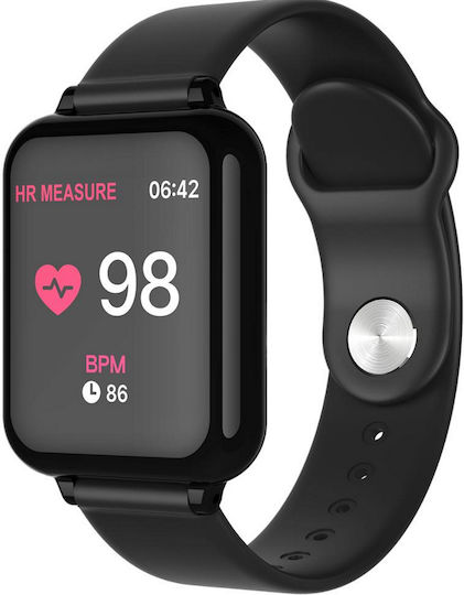 Besttime Hero Black Fitness Smartwatch 1.3 Inch Full Touch Screen Complete Health Control Sleep Monitoring Stopwatch Gps Photo Control Screen Brightness Adjustment Anti-lost Function Black view 1