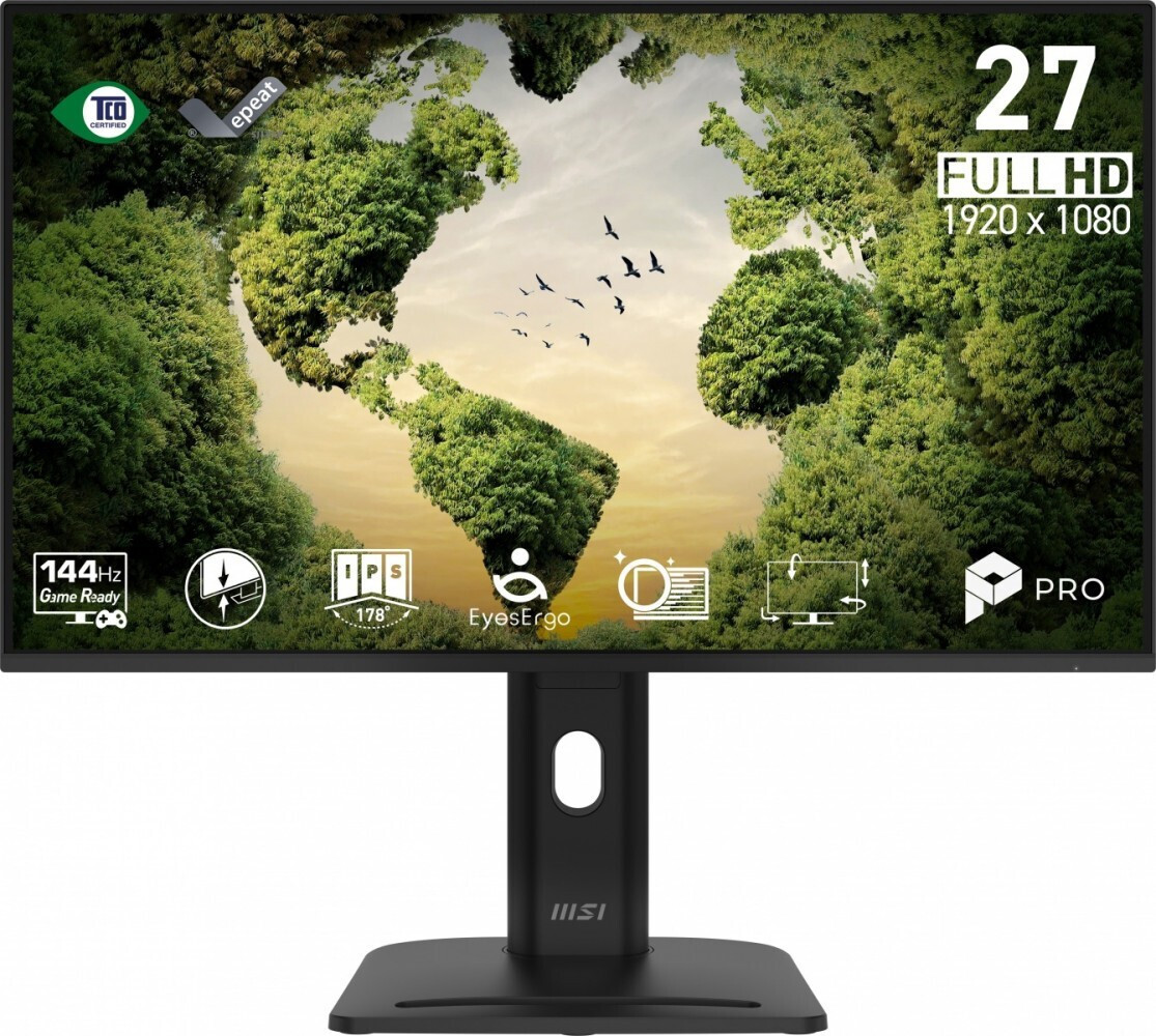 MSI PRO MP275PGN E14 IPS HDR Monitor 27" FHD 1920x1080 144Hz with 4ms GTG Response Time