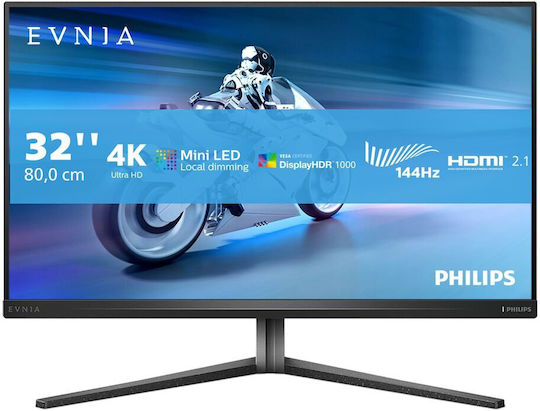 Philips Evnia IPS HDR Gaming Monitor 31.5" 4K 3840x2160 144Hz with Response Time 1ms GTG